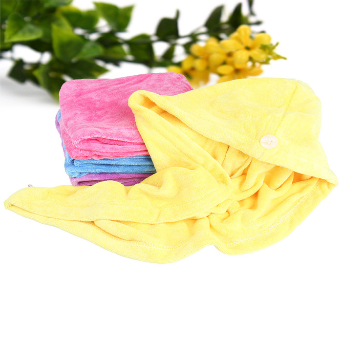 Microfiber shower cap with good water absorption