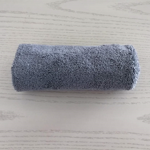 Cut trimmed high-low wool car cleaning towel